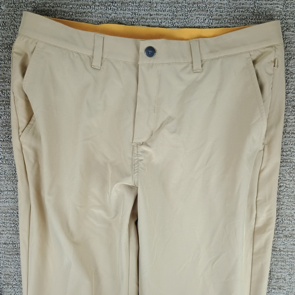 Avalon Golf Performance Jogger II Men 34L Tan Khaki Athletic Golf Pants - Picture 2 of 12